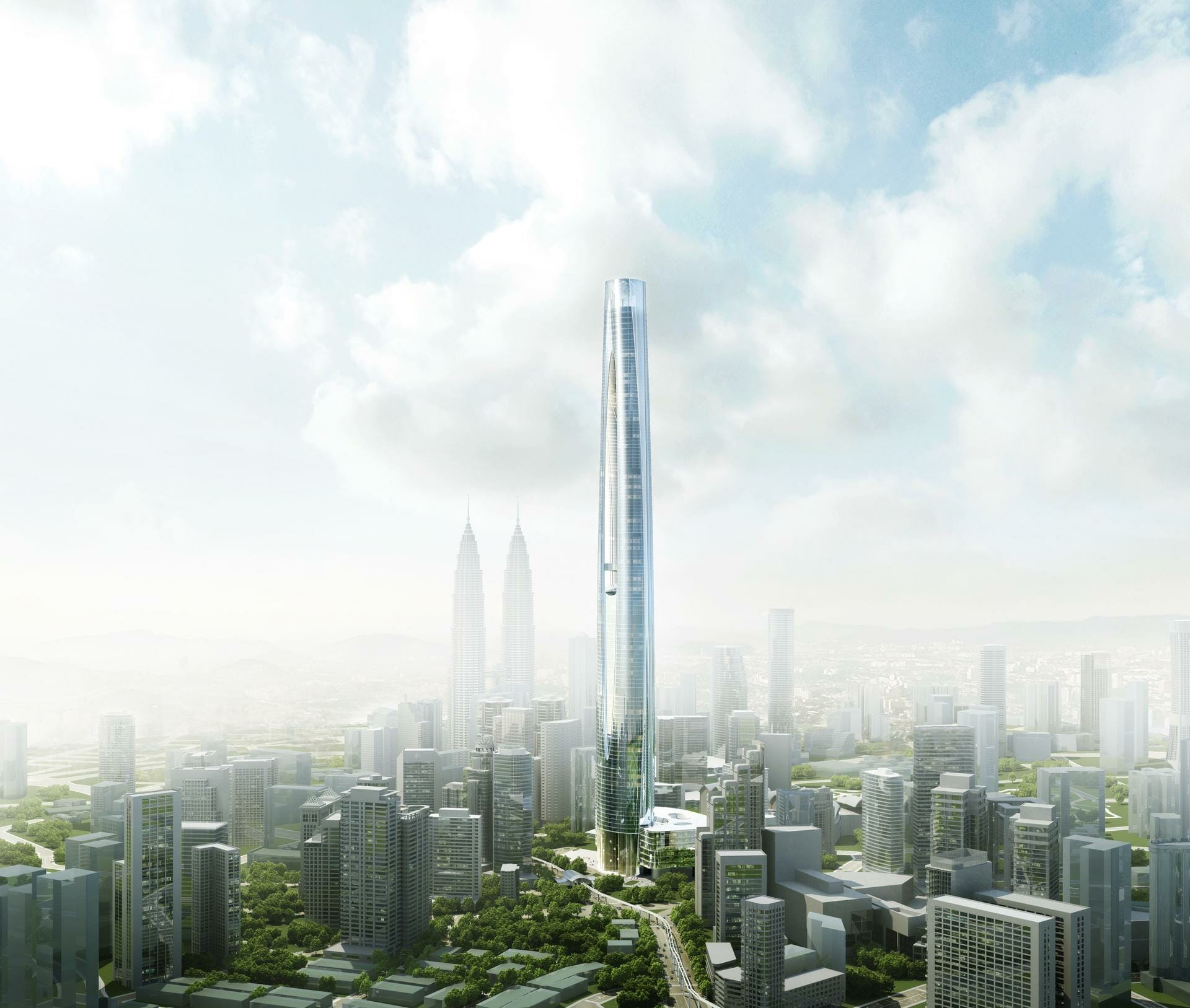 But netizens question if there is really a need for another megatower project, following Merdeka 118. Image credit: Woods Bagot
