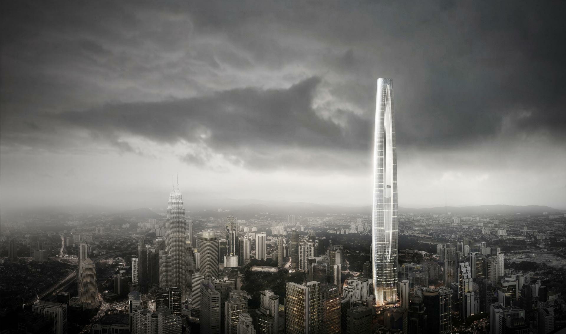 It is slated to be the next tallest building in Malaysia, surpassing even Merdeka 118. Image credit: Woods Bagot