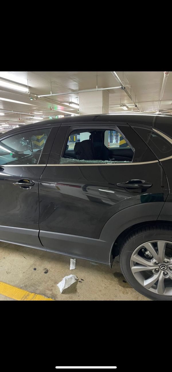 Another shopper's car was also broken into at the same parking basement. Image credit: @irfannhaziq_