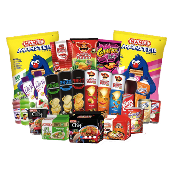 A range of snacks and food items manufactured by the MAMEE DOUBLE DECKER (M) Sdn Bhd company. Image credit: Fidelis Trade