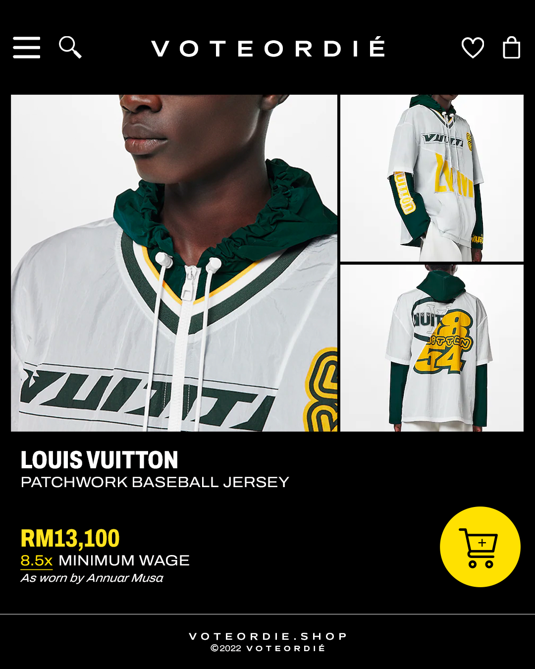 A Louis Vuitton hoodie, as worn by Annuar Musa. Image credit: Provided to WauPost