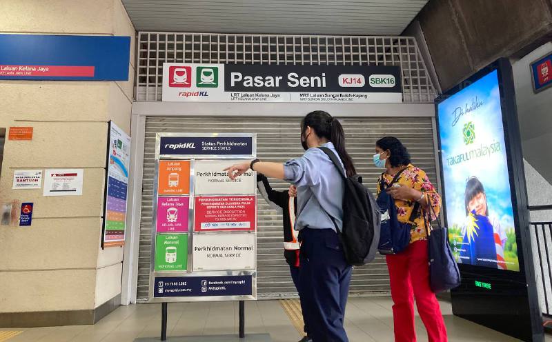 16 stations along the Kelana Jaya LRT line were closed to facilitate in repair works for the Automatic Train Control (ATC) system. Image for illustration only. Image credit: The New Straits Times