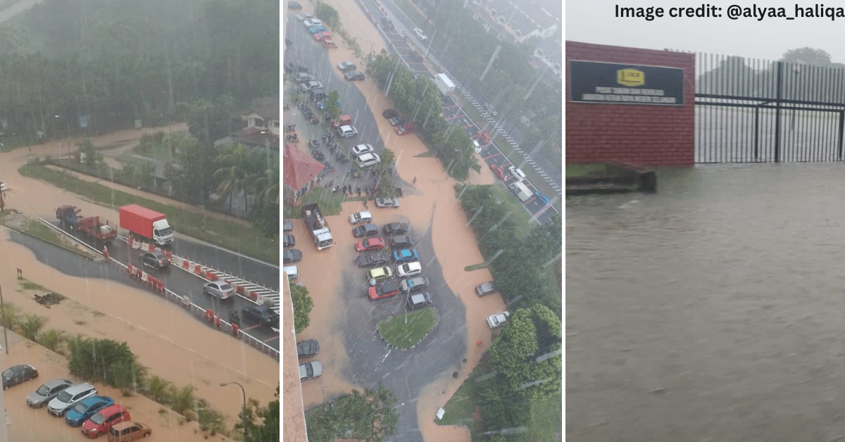 Flash floods reported in parts of Shah Alam yesterday (November 8th