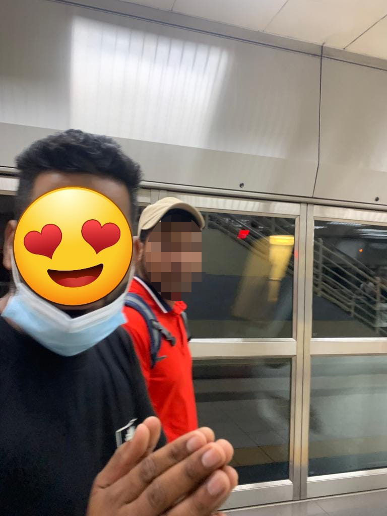 A woman confronted an alleged pervert who was said to have groped another female commuter's crotch. Image credit: 郑美子