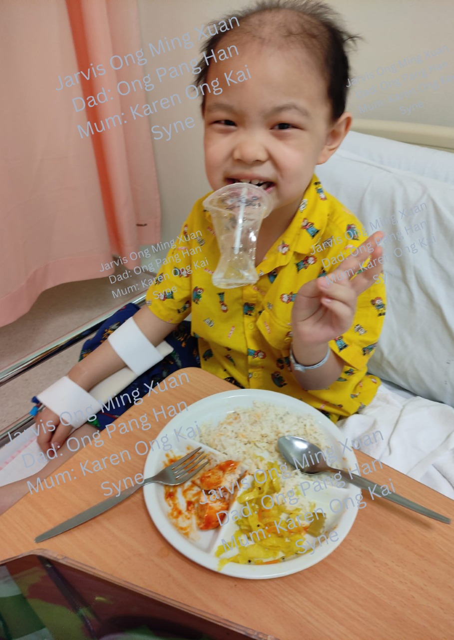 Karen Ong's son, Jarivs, suffers from stage 4 neuroblastoma cancer. Image credit: Karen Ong